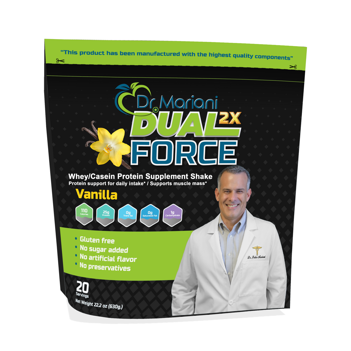 Proteína Dual Force 2X | Vainilla